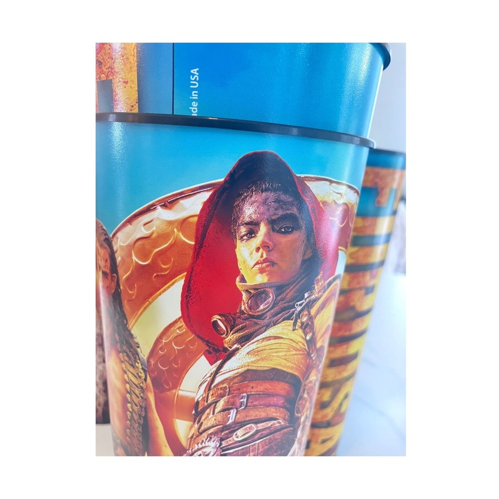 Warner Bros Furiosa Mad Max Saga Movie Theater Cups 44oz Set of 6 Multicolor